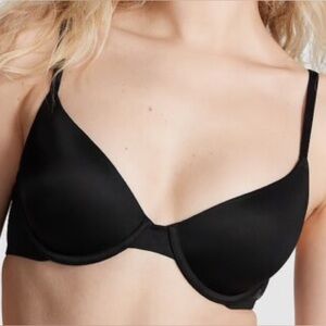 Victoria’s Secret Pink Wear Everywhere T-Shirt Lightly Lined Bra Black 32B